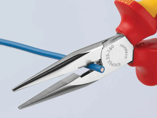 Knipex VDE Snipe Nose Side Cutting Pliers 160mm Multi-Component Grips