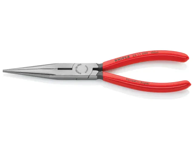 Knipex 200mm Long Snipe Nose Side Cutting Pliers with PVC Grips 26 Series