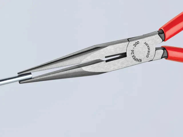 Knipex 200mm Long Snipe Nose Side Cutting Pliers with PVC Grips 26 Series
