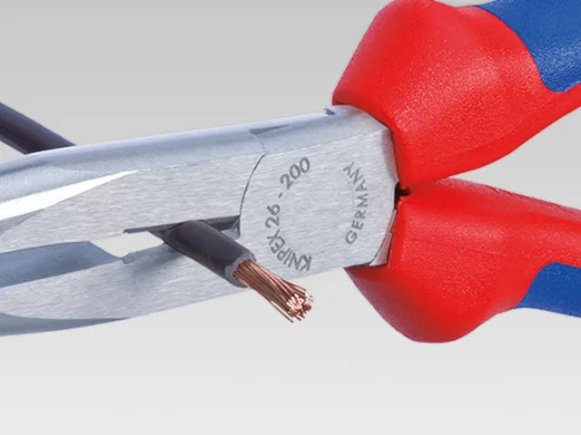 Knipex Snipe Nose Side Cutting Pliers 200mm Multi-Component Grip 26 Series