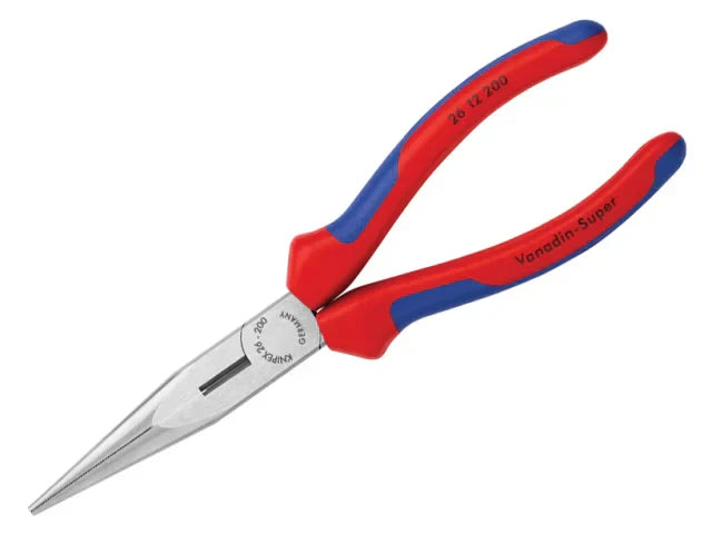 Knipex Snipe Nose Side Cutting Pliers 200mm Multi-Component Grip 26 Series