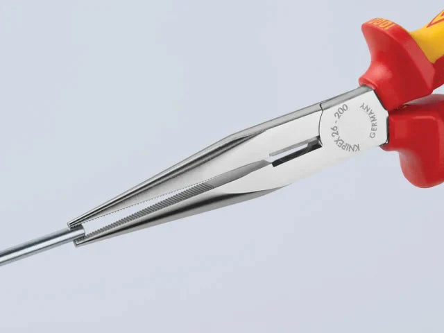 Knipex VDE Long Snipe Nose Side Cutting Pliers 200mm Insulated 1000V