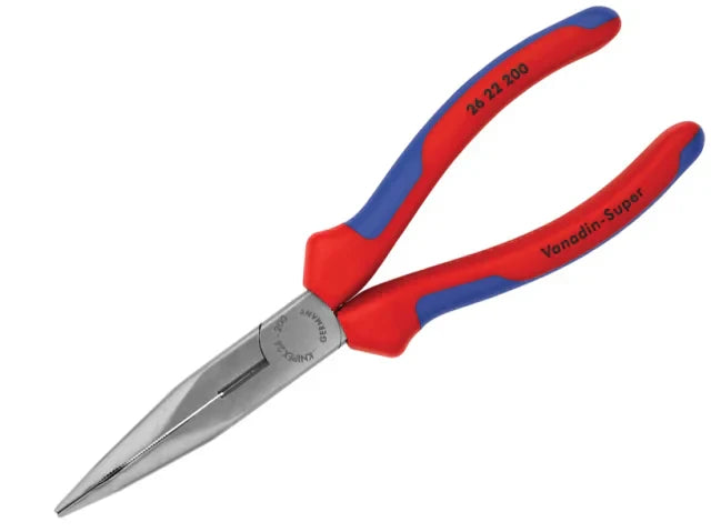 Knipex 26 21 200 Bent Snipe Nose Side Cutting Pliers 200mm Multi-Component Grip