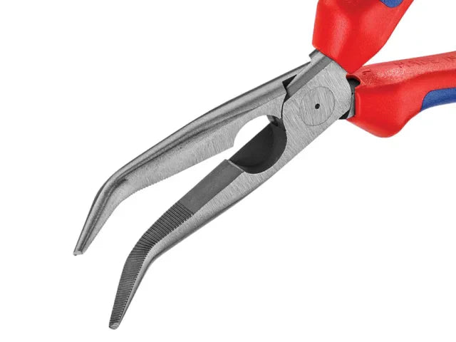 Knipex 26 21 200 Bent Snipe Nose Side Cutting Pliers 200mm Multi-Component Grip