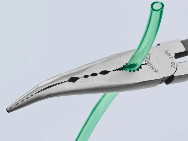Knipex Long Reach Bent Needle Nose Pliers 280mm for Automotive & Mechanical Use