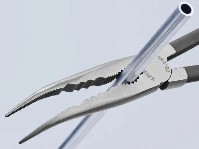 Knipex Long Reach Bent Needle Nose Pliers 280mm for Automotive & Mechanical Use