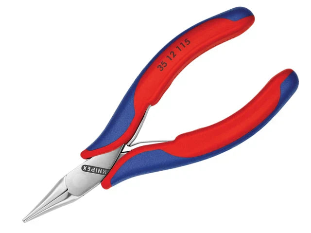 Knipex 35 Series Flat Jaw Electronics Pliers 115mm Multi-Component Grip