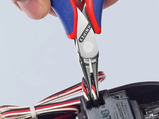 Knipex 35 Series Flat Jaw Electronics Pliers 115mm Multi-Component Grip
