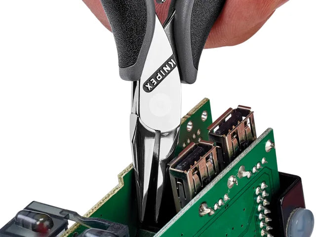 Knipex ESD Electronics Half Round Pliers 115mm Smooth Grip Rust Protection