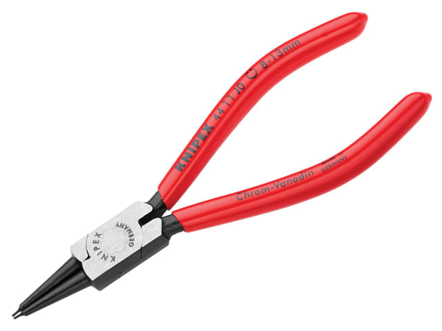Knipex 44 11 Internal Circlip Pliers 8-13mm Straight PVC Handles 140mm