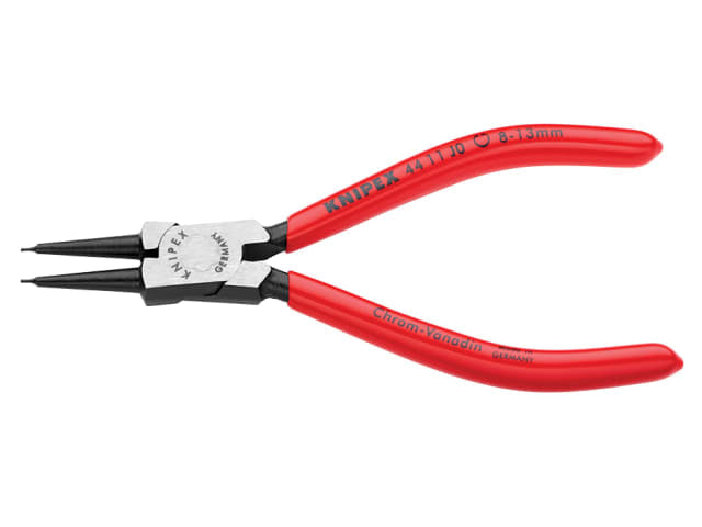 Knipex 44 11 Internal Circlip Pliers 8-13mm Straight PVC Handles 140mm
