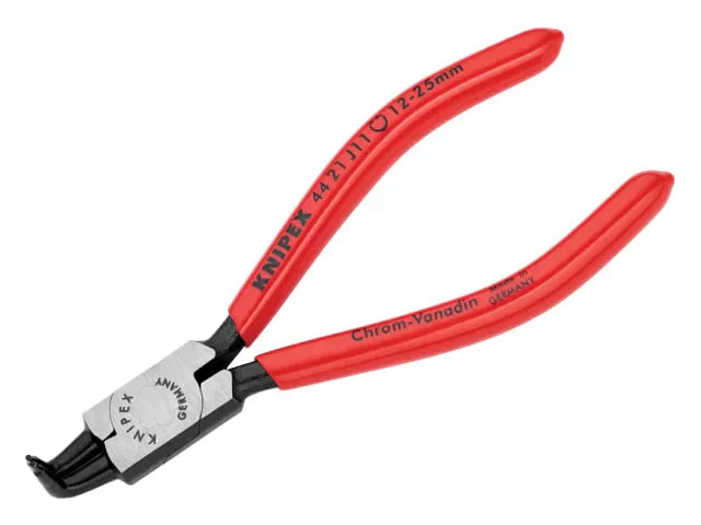 Knipex 44 21 J11 Internal Circlip Pliers 90Â° Bent Tip 12-25mm 130mm Length