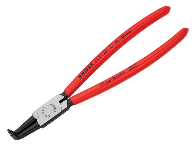 Knipex 44 21 J31 Internal Circlip Pliers 90Â° Bent Tip 40-100mm 215mm Length
