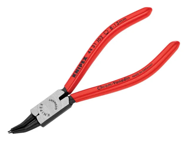 Knipex 46 31 Internal Circlip Pliers 45Â° Bent Tip 8-13mm 140mm Comfort Grip