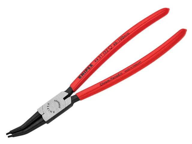 Knipex 46 31 Internal Circlip Pliers 45Â° Bent Tip 40-100mm 225mm Handle