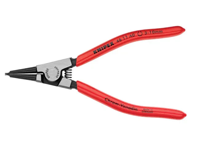 Knipex External Circlip Pliers 3-10mm Straight Chrome Vanadium Steel