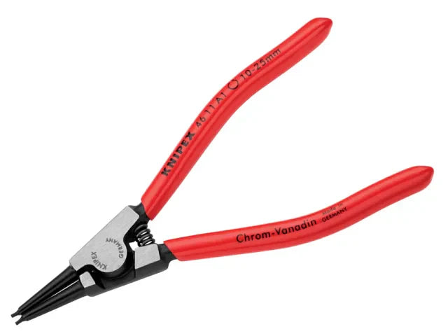 Knipex 46 11 External Circlip Pliers 10-25mm Straight 140mm Chrome Vanadium
