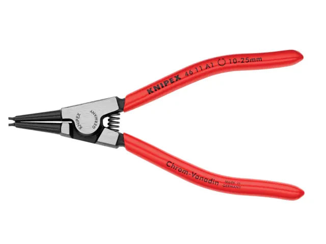 Knipex 46 11 External Circlip Pliers 10-25mm Straight 140mm Chrome Vanadium