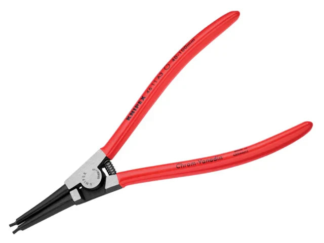 Knipex External Circlip Pliers 40-100mm Straight 210mm Chrome Vanadium Steel
