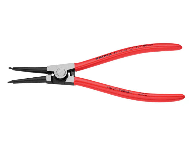 Knipex External Circlip Pliers 40-100mm Straight 210mm Chrome Vanadium Steel