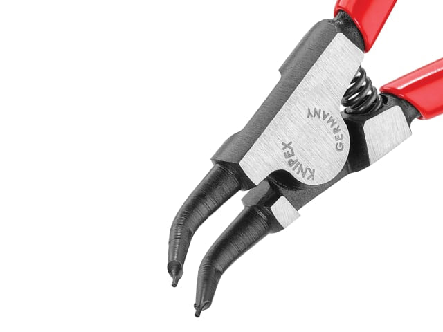 Knipex 46 31 External Circlip Pliers 45Â° Bent Tip 3-10mm 130mm Comfort Grip