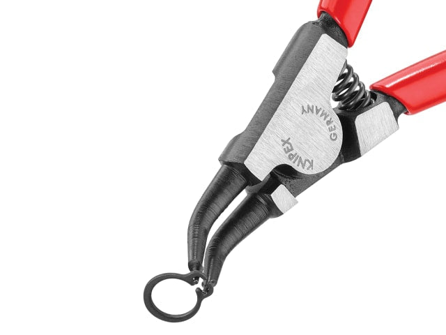 Knipex 46 31 External Circlip Pliers 45Â° Bent Tip 3-10mm 130mm Comfort Grip