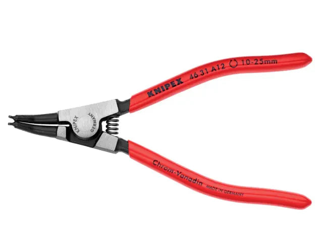 Knipex 46 31 External Circlip Pliers 45Â° Bent Tip 10-25mm 130mm Handle