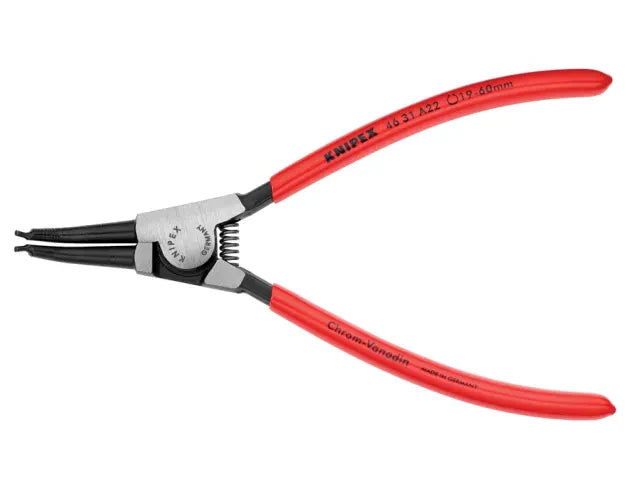 Knipex 46 31 External Circlip Pliers 45Â° Bent Tip 19-60mm 185mm Comfort Grip