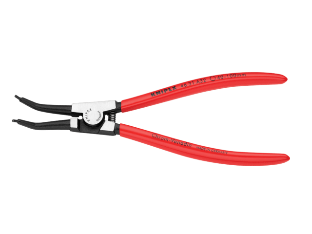 Knipex 46 31 External Circlip Pliers 45Â° Bent Tip 40-100mm 210mm Handle