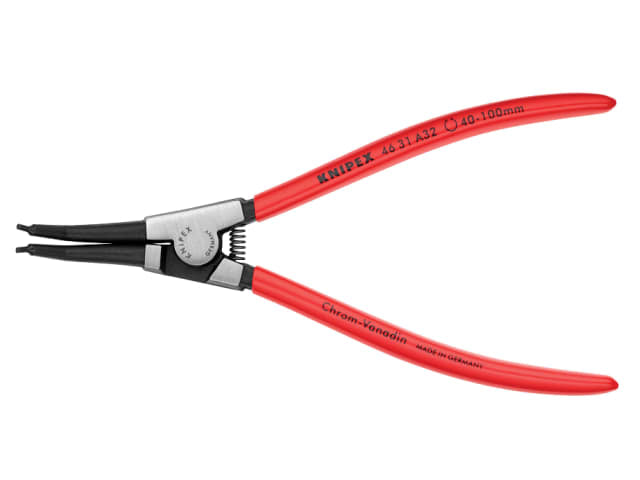 Knipex 46 31 External Circlip Pliers 45Â° Bent Tip 40-100mm 210mm Handle