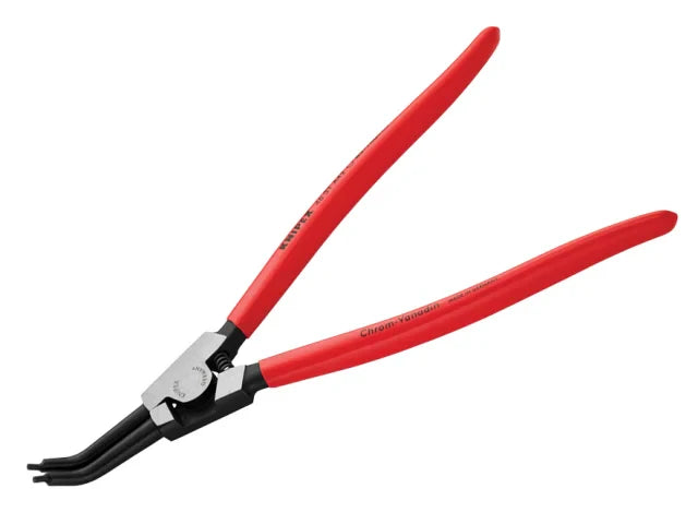 Knipex 46 31 External Circlip Pliers 45Â° Bent Tip 85-140mm PVC Handles