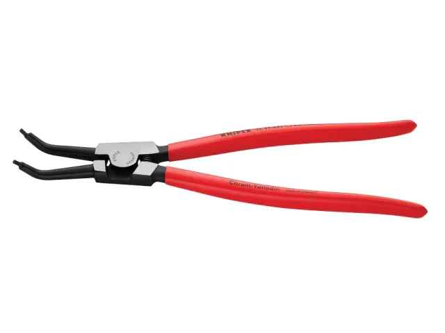 Knipex 46 31 External Circlip Pliers 45Â° Bent Tip 85-140mm PVC Handles