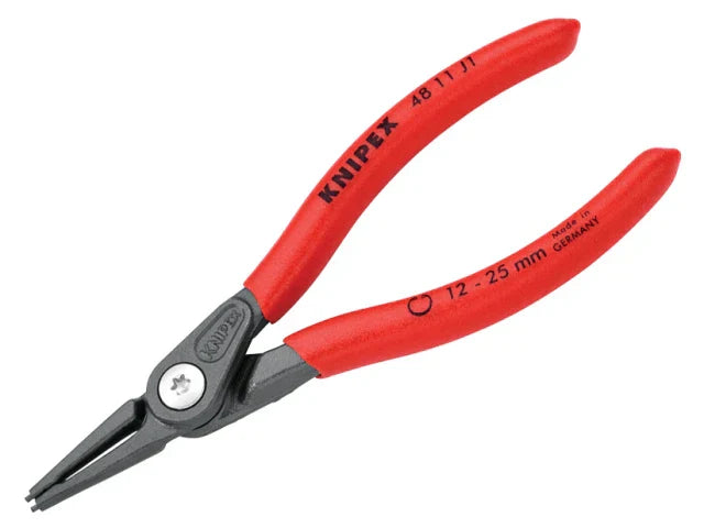 Knipex 48 11 J1 Precision Internal Circlip Pliers 12-25mm Straight 140mm