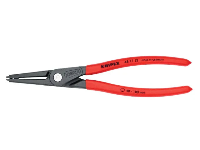 Knipex 48 11 J3 Precision Internal Circlip Pliers 40-100mm 225mm Length