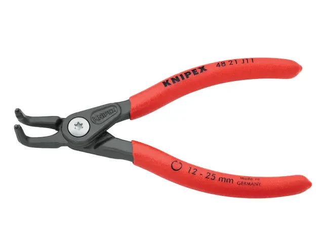 Knipex 48 21 Internal Circlip Pliers 90Â° Bent 12-25mm 130mm Comfort Grip