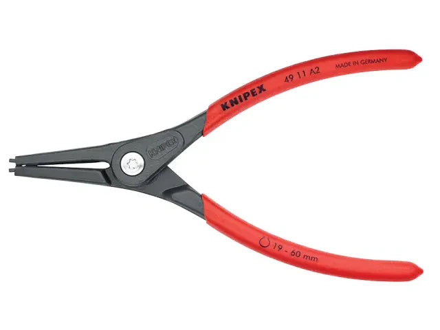 Knipex 49 11 A2 Precision Circlip Pliers External Straight 19-60mm 180mm