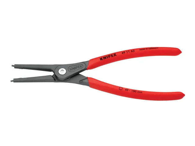 Knipex 49 11 A3 Precision Circlip Pliers External Straight 40-100mm 225mm