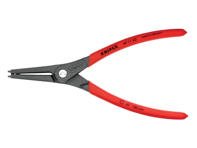 Knipex 49 11 A3 Precision Circlip Pliers External Straight 40-100mm 225mm