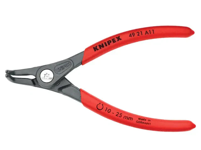 Knipex 49 21 External Circlip Pliers 90Â° Bent Tip 10-25mm 130mm Length