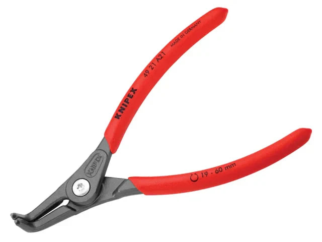 Knipex 49 21 External Circlip Pliers 90Â° Bent Tip 19-60mm 165mm Length
