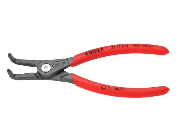 Knipex 49 21 External Circlip Pliers 90Â° Bent Tip 19-60mm 165mm Length