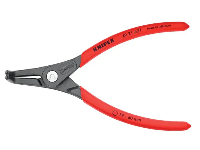 Knipex 49 21 External Circlip Pliers 90Â° Bent Tip 19-60mm 165mm Length