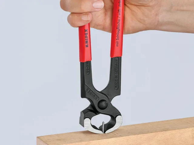 Knipex Hammerhead Carpenter's Pincers 210mm Heavy-Duty Nail Puller PVC Grip