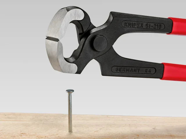 Knipex Hammerhead Carpenter's Pincers 210mm Heavy-Duty Nail Puller PVC Grip