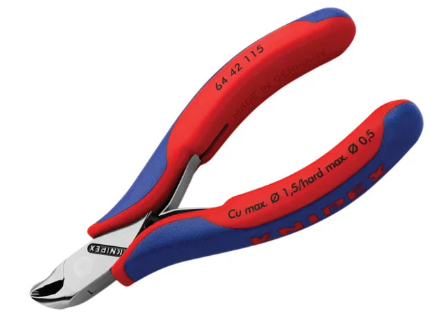 Knipex 115mm Electronics Diagonal End Cutting Nippers ShortHead Precision Pliers