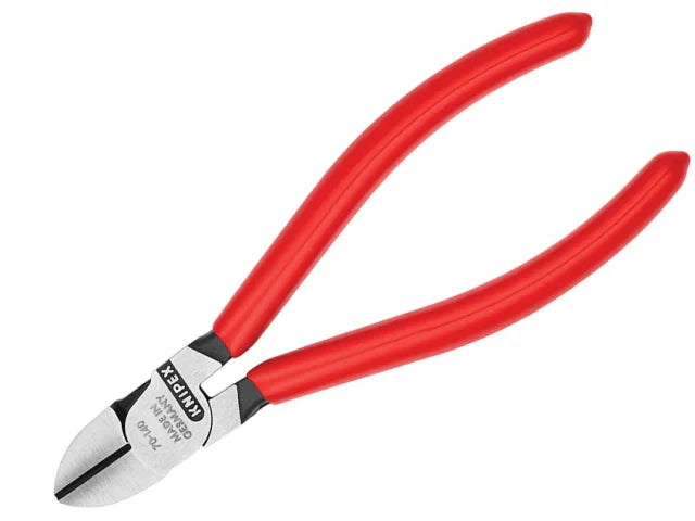 Knipex 70 01 Diagonal Cutters 140mm PVC Grip Induction Hardened Steel