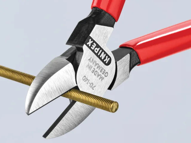 Knipex 70 01 Diagonal Cutters 140mm PVC Grip Induction Hardened Steel