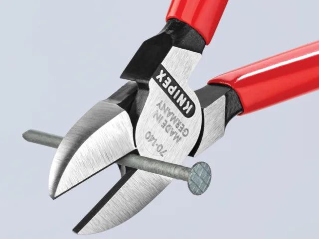 Knipex 70 01 Diagonal Cutters 140mm PVC Grip Induction Hardened Steel