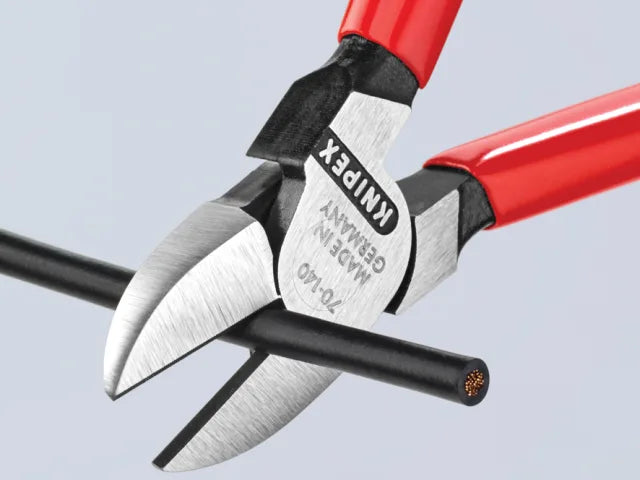 Knipex 70 01 Diagonal Cutters 140mm PVC Grip Induction Hardened Steel