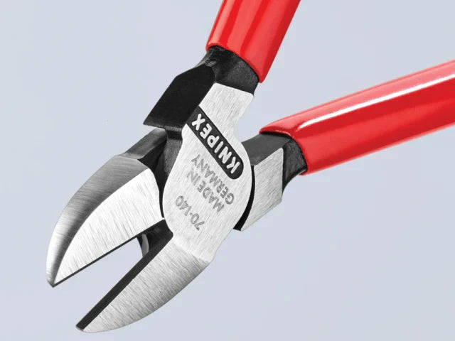 Knipex 70 01 Diagonal Cutters 140mm PVC Grip Induction Hardened Steel
